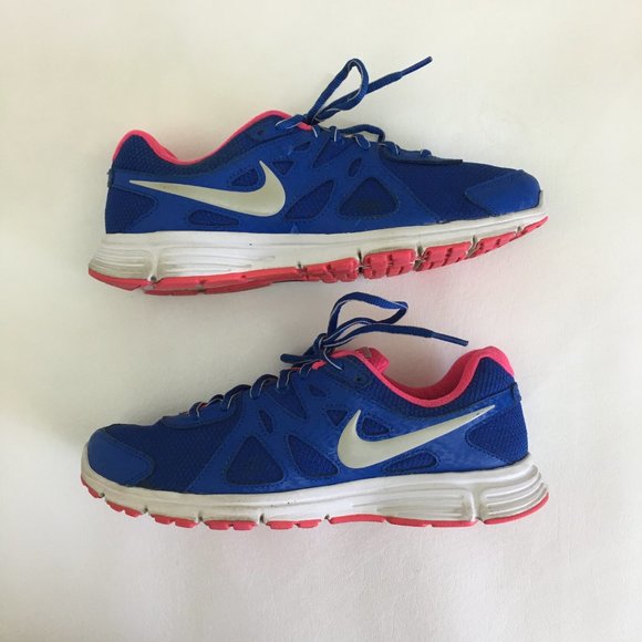 Nike Women’s Revolution 2 Running Shoes Blue/Pink 9.5 - Picture 6 of 12